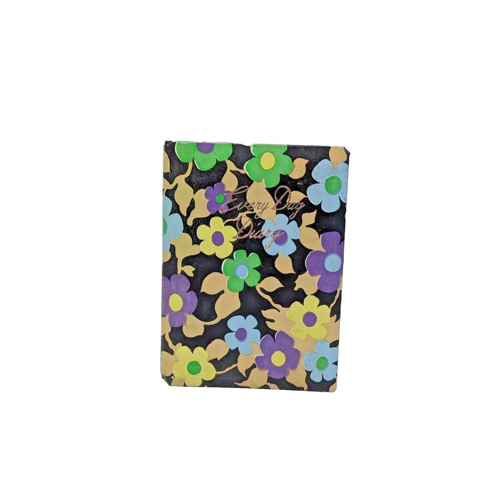 Vintage 1960's Flower Power Day Diary Planner Mod Hippie Unused Retro Cute Daisy